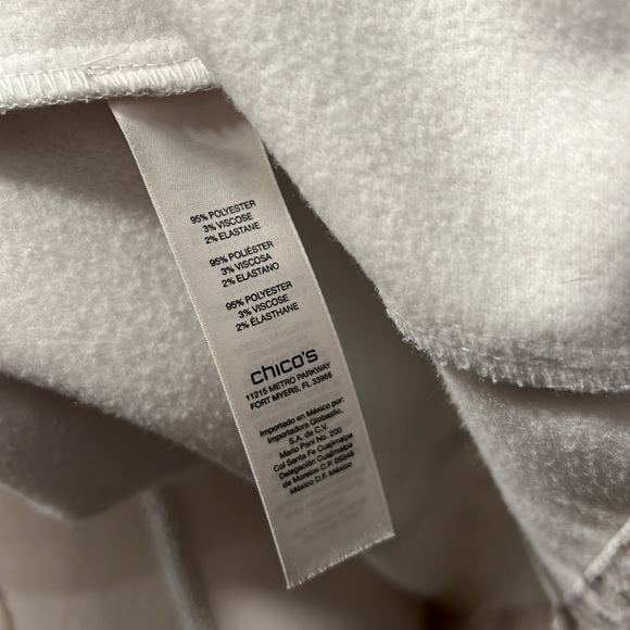 CHICOS Blur Illusion Jarrah Belladonna Pink Fleece Jacket Blazer - Picture 11 of 12